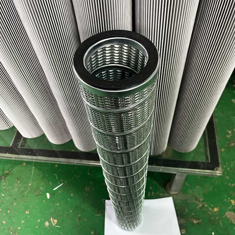 華豫供應(yīng)114*80*914魚鱗式不銹鋼骨架5μm精度天然氣分離濾芯